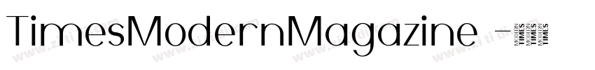 TimesModernMagazine 字体转换